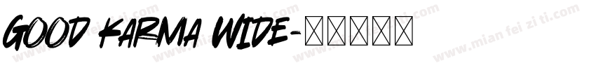 Good Karma Wide字体转换